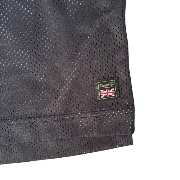 NWOT Triumph Motorcycle Sawyer Heritage Racing Jersey Checkered Sz M Black - Picture 2 of 8